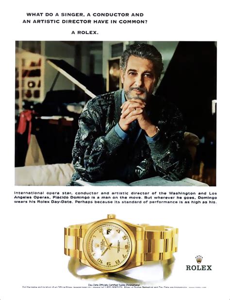 rolex daydate ii placido domingo|rolex day date ii.